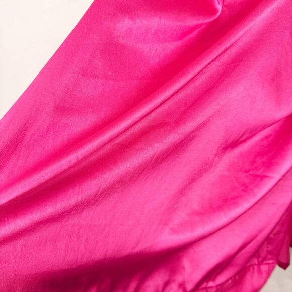 Victorias Secret Pink Robe Nightgown Slip Sexy Set Pink Large - Picture 4 of 11